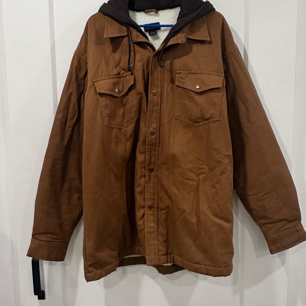 Brown Military Field Jacket with Durable Construction